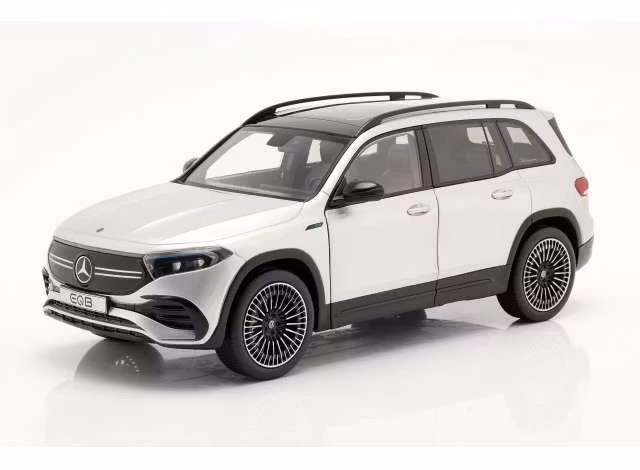 Skala 1/18 2021 Mercedes-Benz EQB, Iridium Silver fr NZG