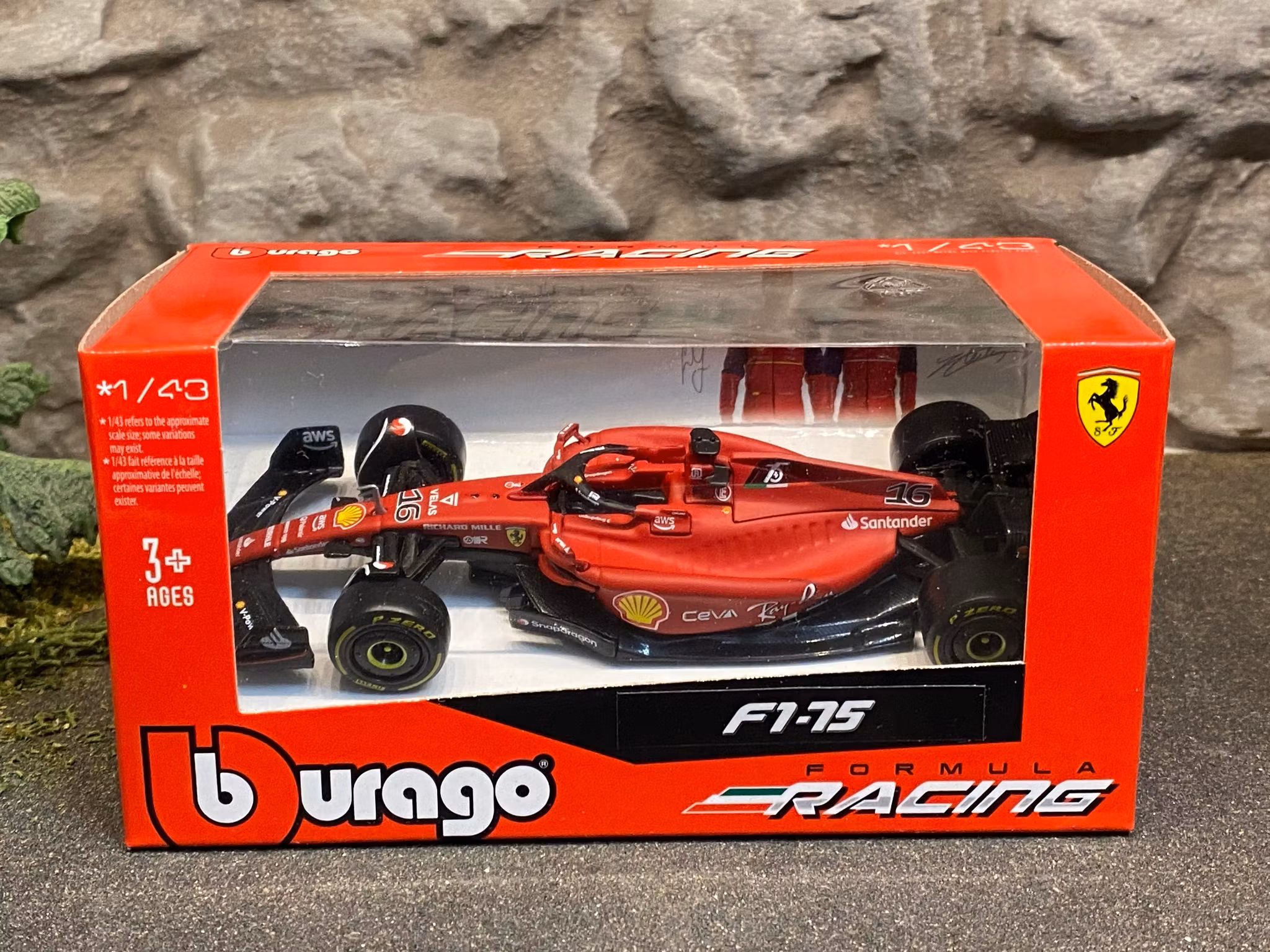 Skala 1/43 Scuderia Ferrari F1 - 75 #16 C.Leclerc fr Bburago 36832 #16