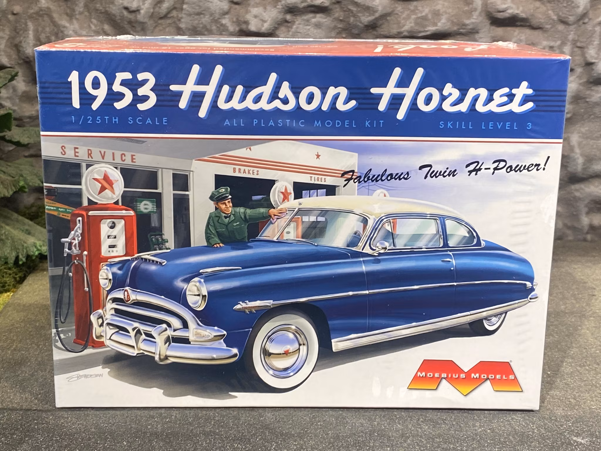 Skala 1/25, Hudson Hornet 53' fr Moebius