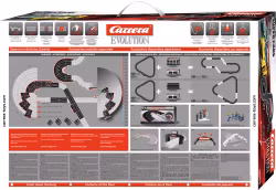 Skala 1/32 Analog bilbana/Slotracing set fr Carrera: Super Cars