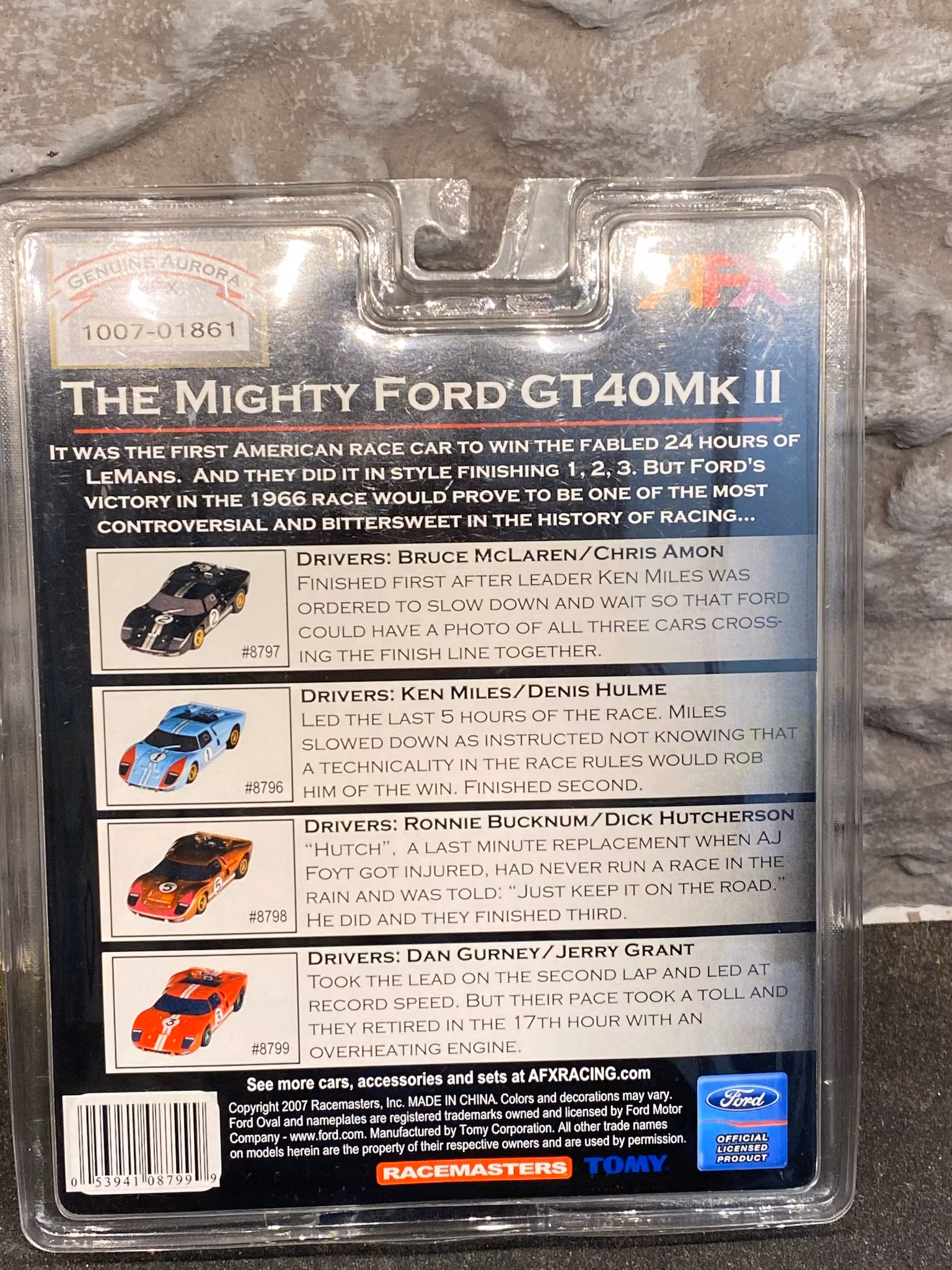 Skala 1/64 Slotcar, Ford GT40 MkII, Röd, Collector Series fr AFX