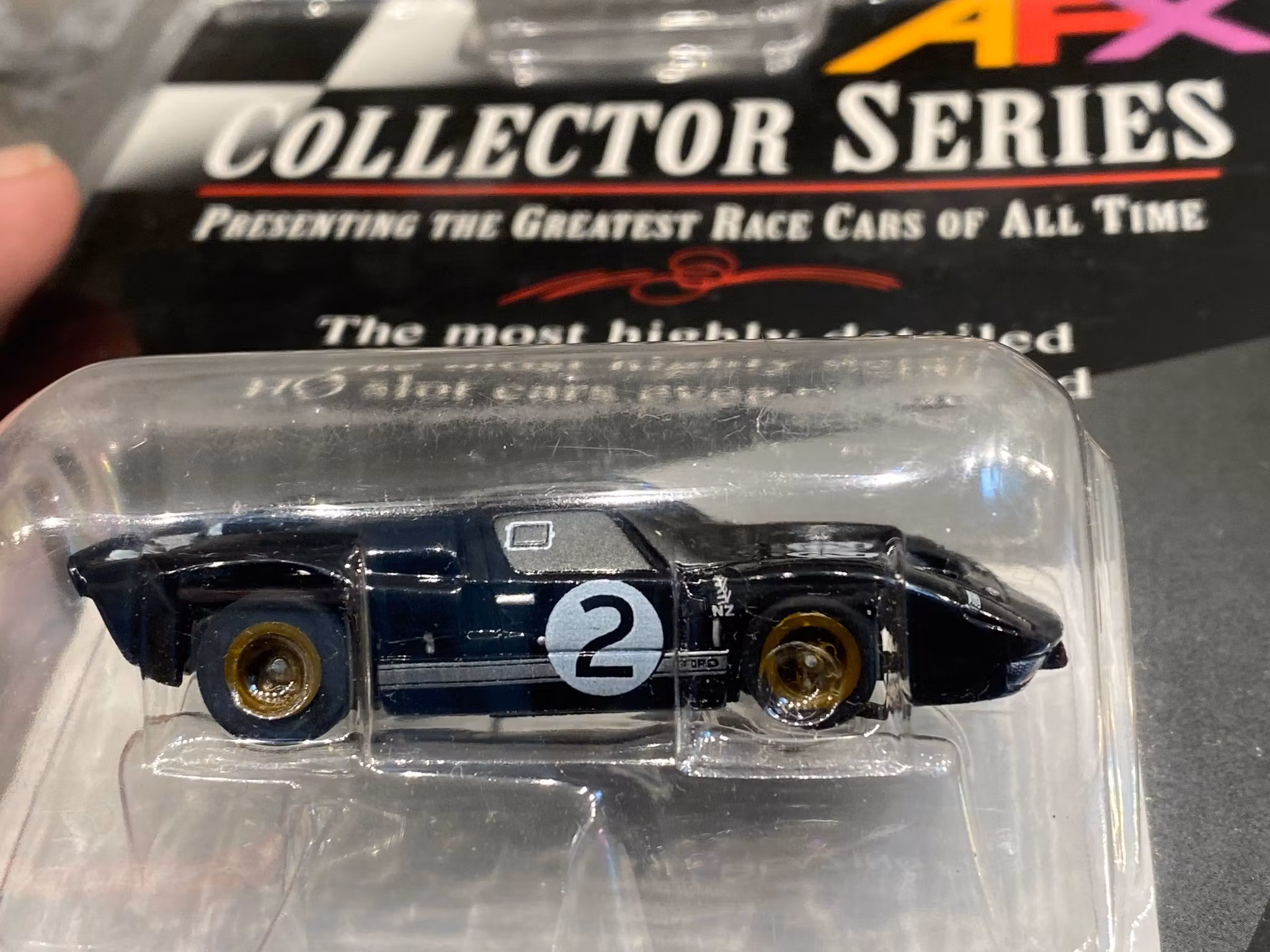 Skala 1/64 Slotcar, Ford GT40 MkII, Black, Collector Series fr AFX