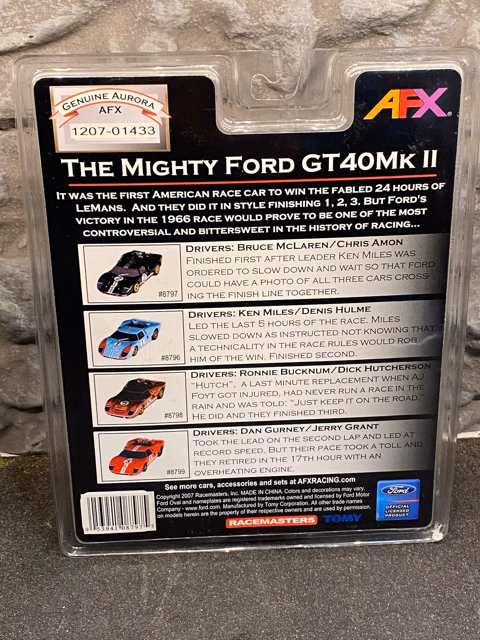 Skala 1/64 Slotcar, Ford GT40 MkII, Black, Collector Series fr AFX