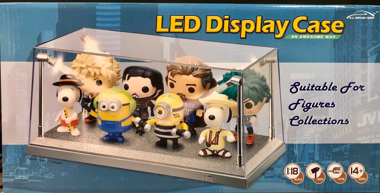 Skala 1/18 Display Case w LED lighting for modelcars, White fr Triple9