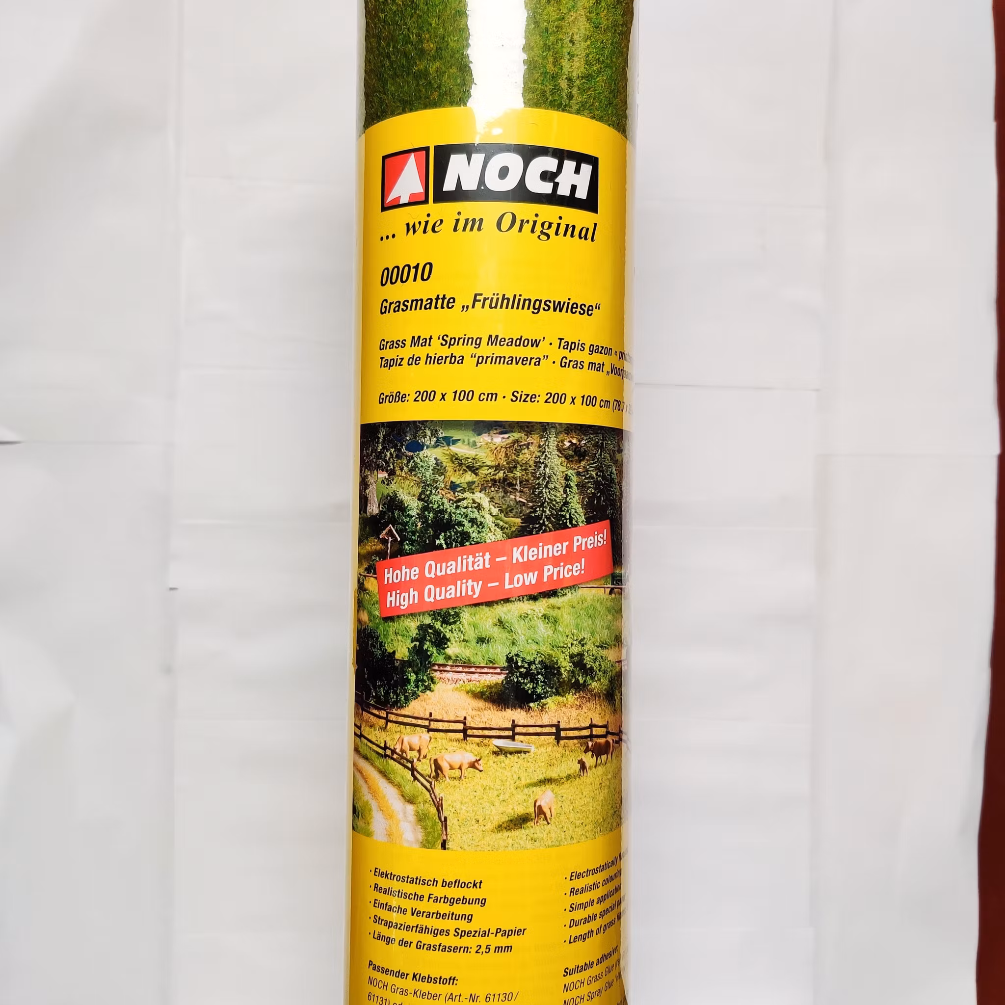 NOCH 00010 Våräng gräsmatta/Spring Meadow grass-mat 200x100cm