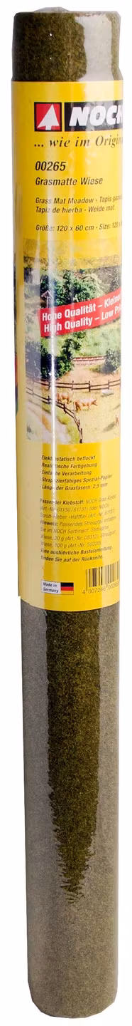 NOCH 00265 120x60cm Gräsmatta sommaräng /Grass mat Meadow