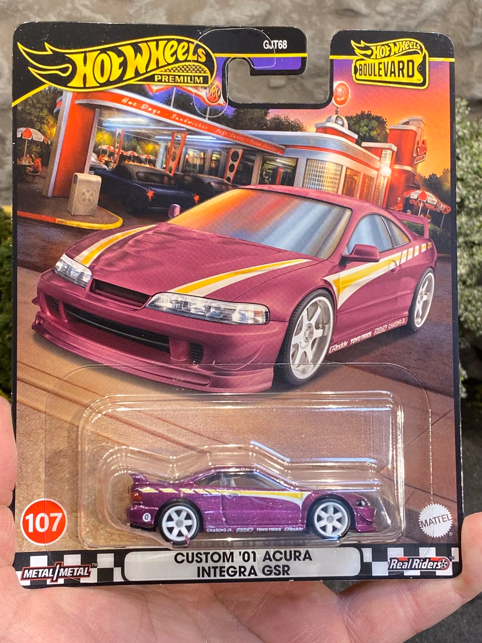 Skala 1/64 Hot Wheels Premium, Boulevard: Custom 01' Acura Integra GSR