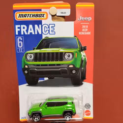 Skala 1/64 MATCHBOX - France - JEEP RENEGADE (2019)