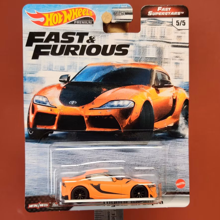 Skala 1/64 Hot Wheels Premium, Fast & Furious, TOYOTA GR SUPRA