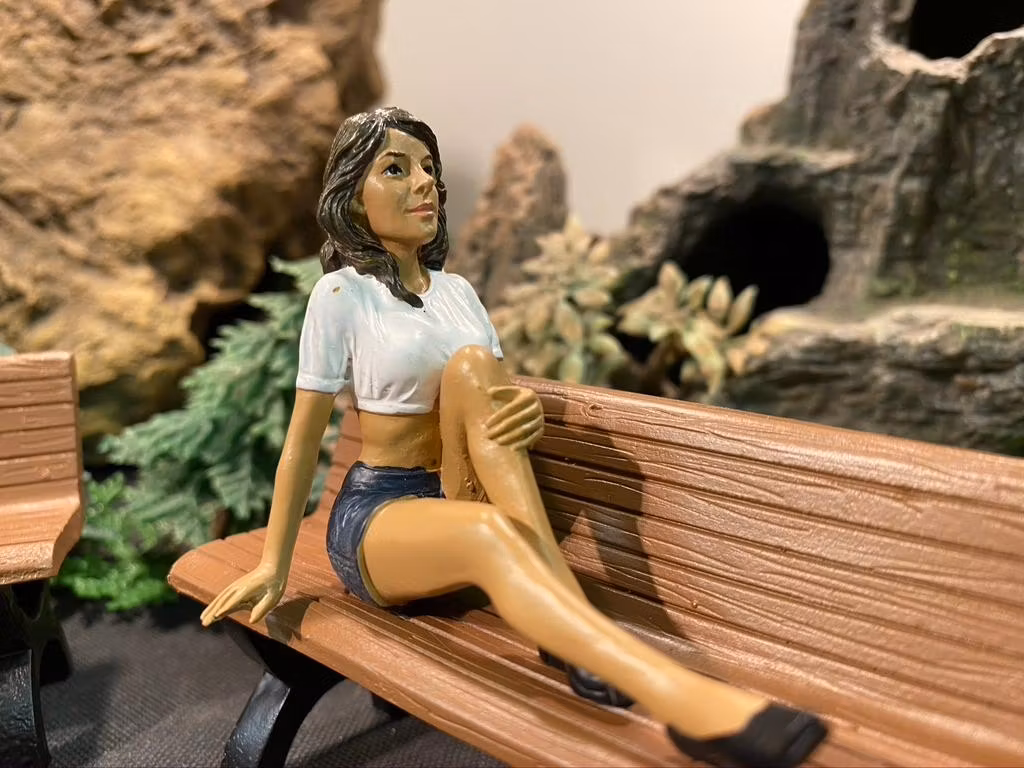 Skala 1/18 Inez funderar över livet - American Diorama