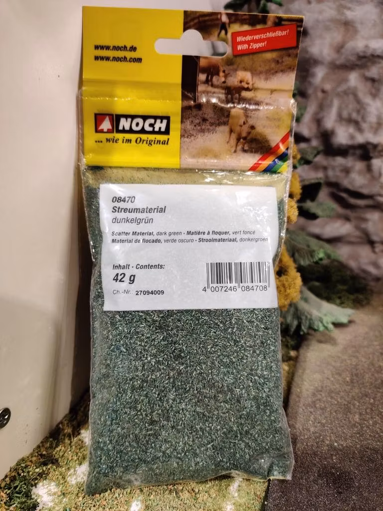 NOCH 08470 Strömaterial Mörkgrön/Scatter Material Dark green 42 gram