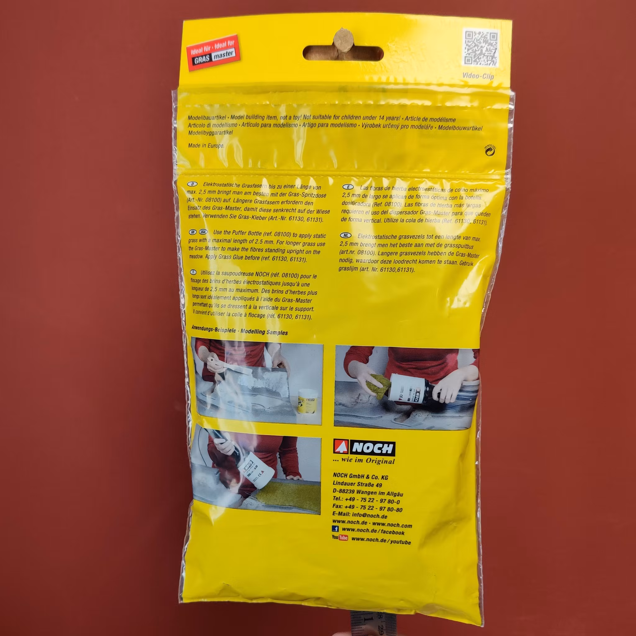 NOCH 07116 Strömaterial Vildgräs mörk grön äng XL 12mm 40 gram