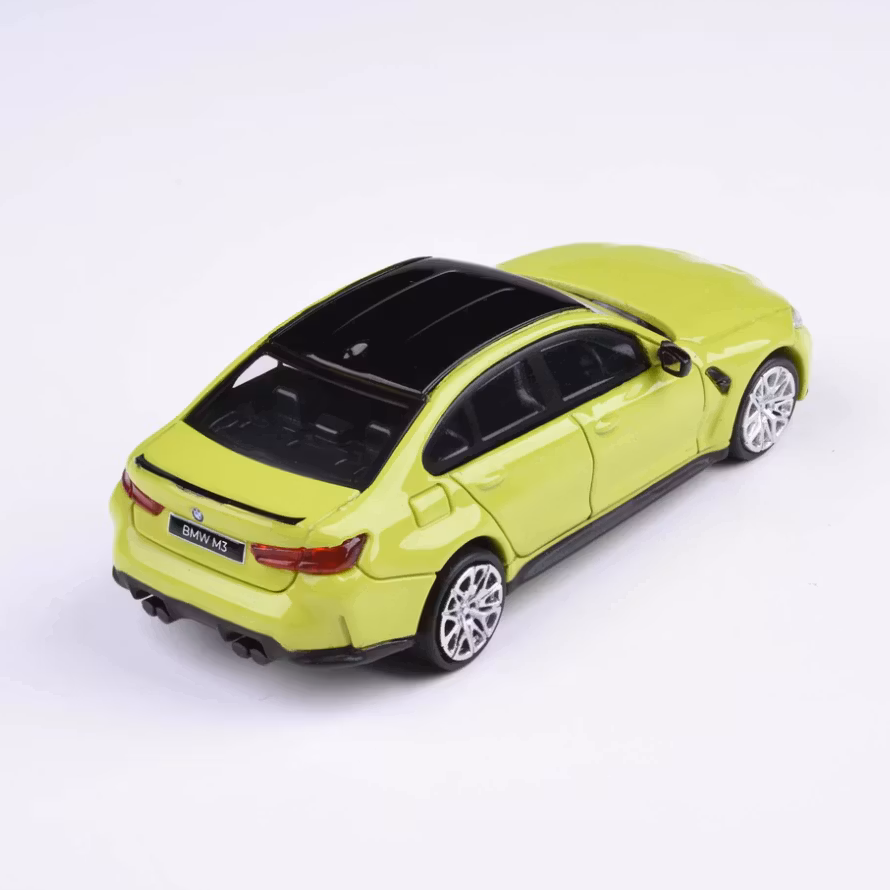Skala 1/64 -  BMW M3 G80 Sao Paulo Gul, från Para 64