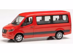 Skala 1/87 - Mercedes-Benz Sprinter Buss, Röd, från Brekina