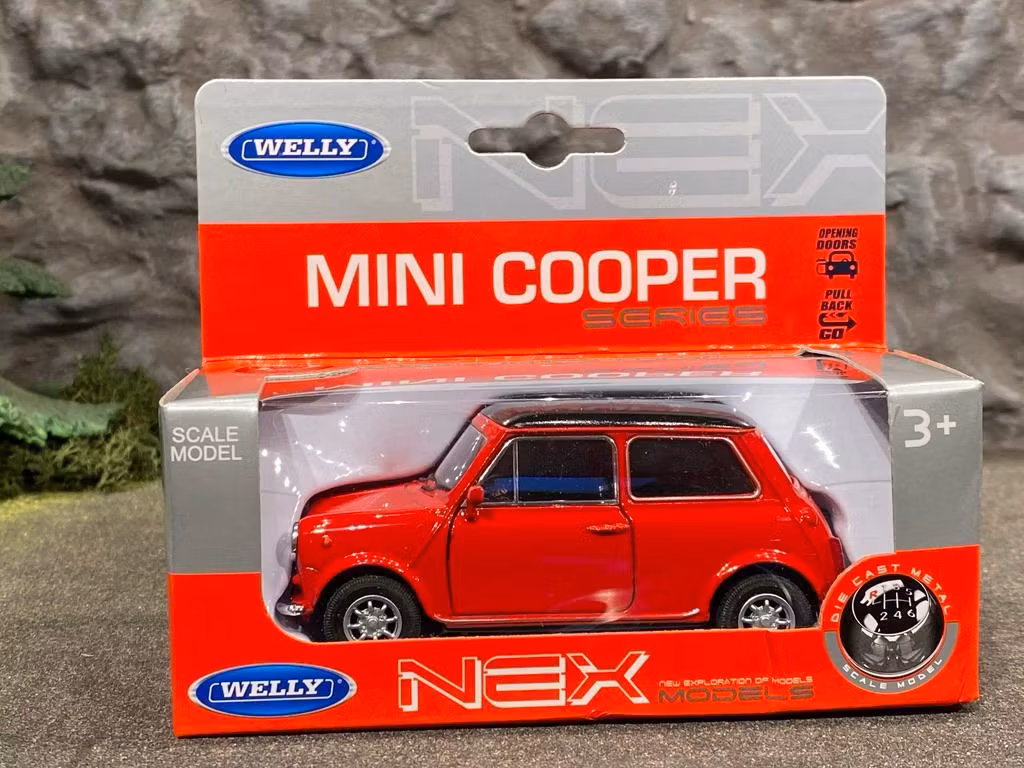 Skala 1/34 - 1/39 Mini Cooper 1300 från Nex models / Welly