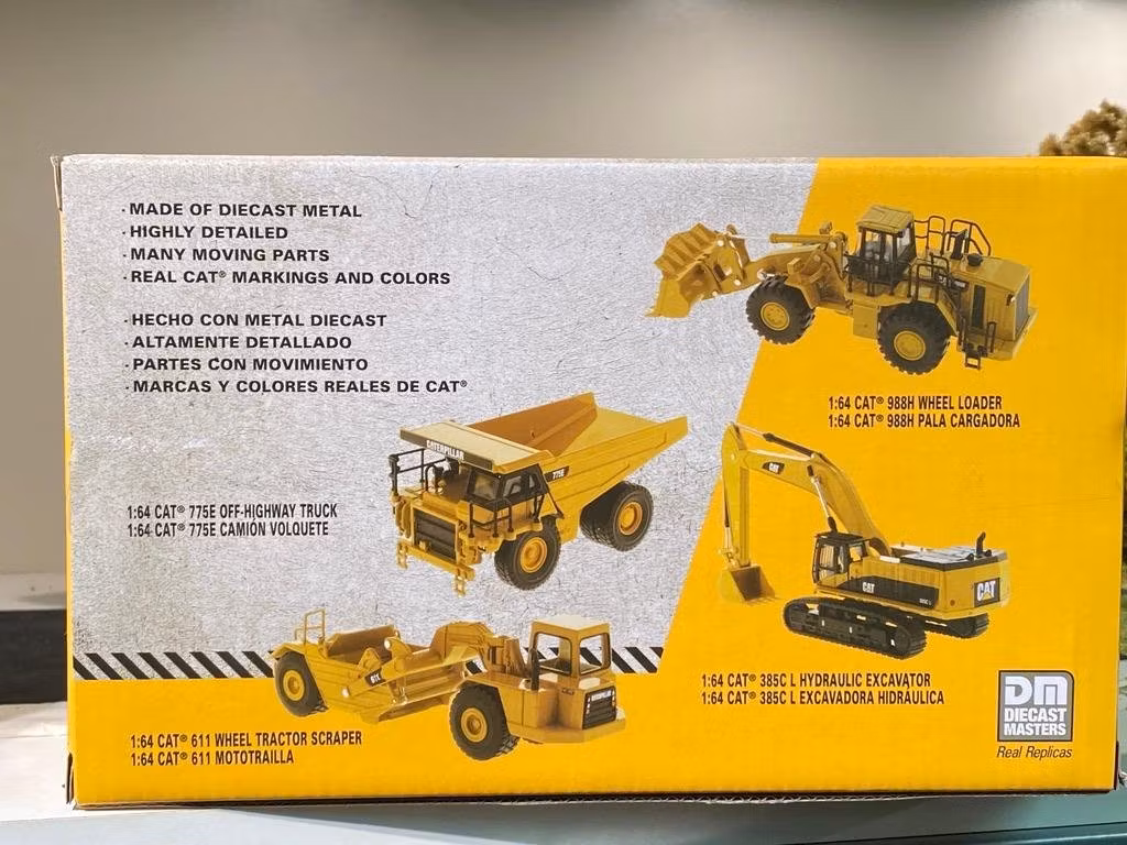Skala 1/64 CAT 775E Mining Truck Gruvlastbil fr DM Diecast Masters