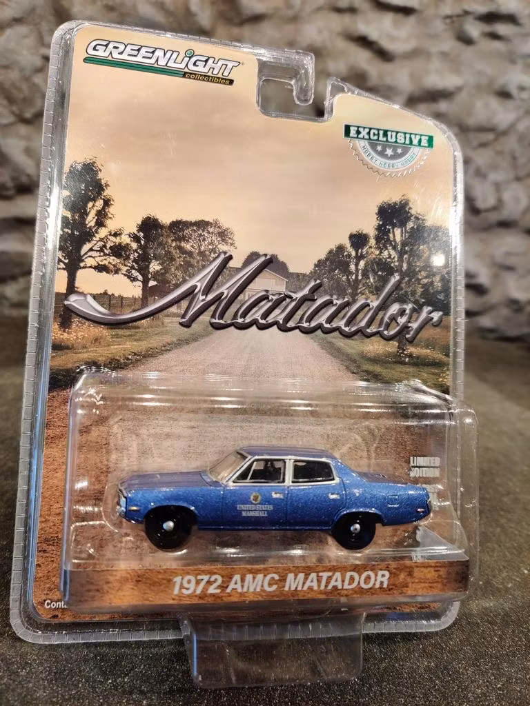 Skala 1/64 AMC Matador 72' United State Marshall'  från Greenlight Excl.