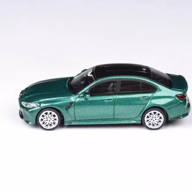 Skala 1/64 BMW M3 G80 Mörk-Grön-metallic fr Para 64