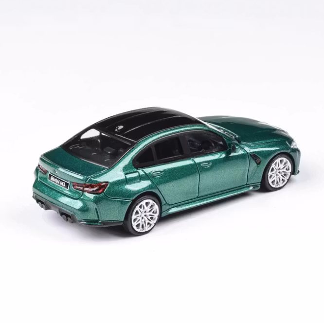Skala 1/64 BMW M3 G80 Mörk-Grön-metallic fr Para 64