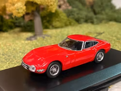 Skala 1/64 Toyota 2000 GT, Röd fr KYOSHO