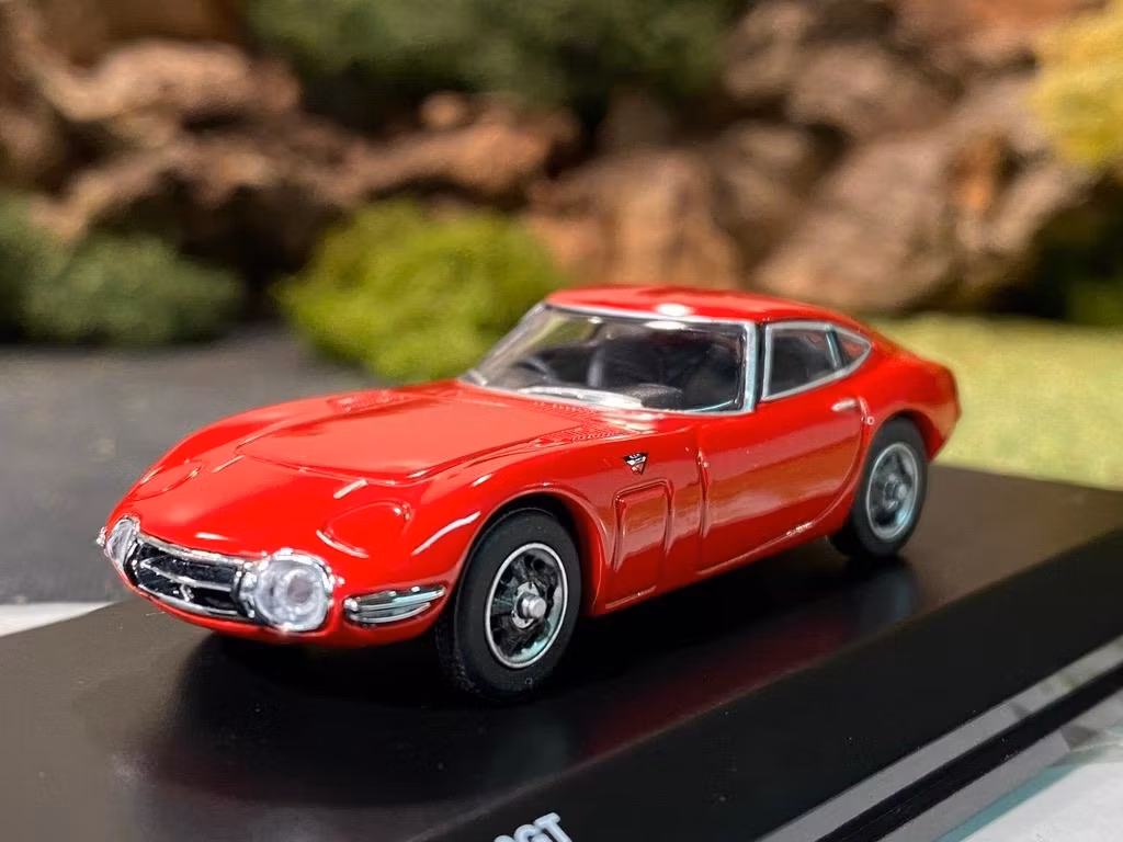 Skala 1/64 Toyota 2000 GT, Röd fr KYOSHO