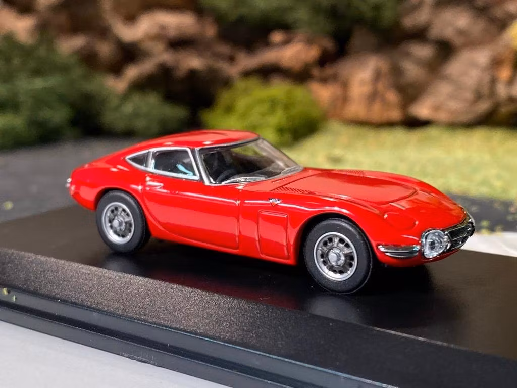 Skala 1/64 Toyota 2000 GT, Röd fr KYOSHO