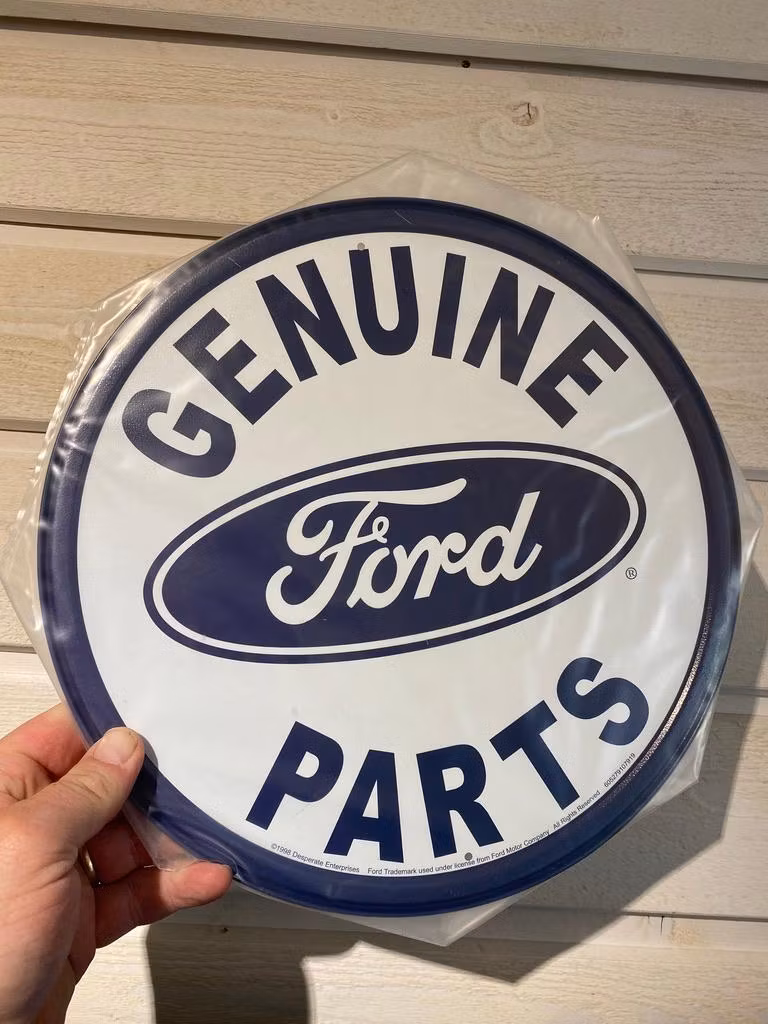 Plåtskylt ca 30 cm: Genuine FORD Parts