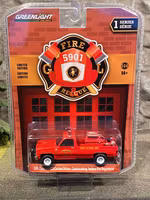 Skala 1/64 Chevrolet C20 Custom Deluxe 86' Indiana FD fr Greenlight Lmt ed