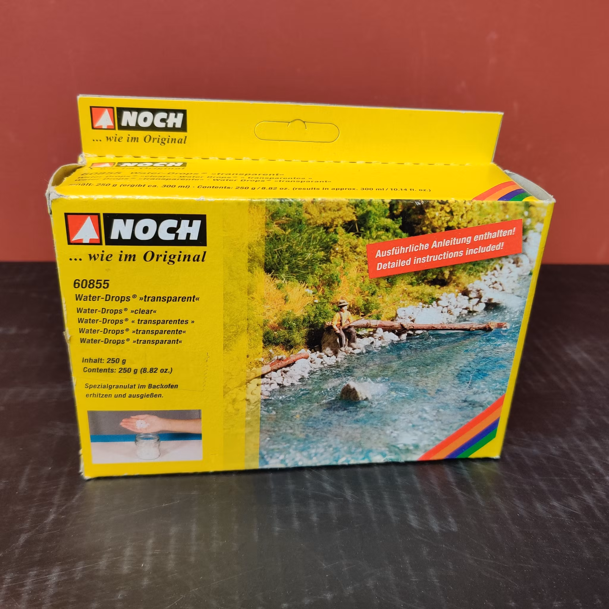 NOCH 60855 Konst vatten Water-Drops transparant 250 gram