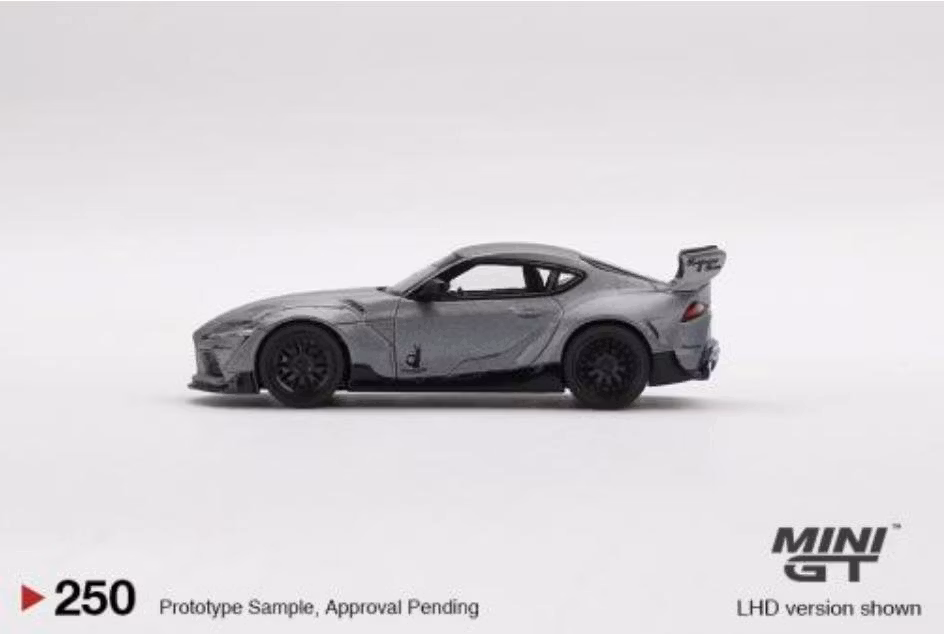 Skala 1/64 - Pandem Toyota GR Supra V1.0 Matt Grå från MINI GT