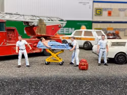 Skala 1/64 Figurer - Ambulans-personal + utr. Paramedic - American Diorama MiJo