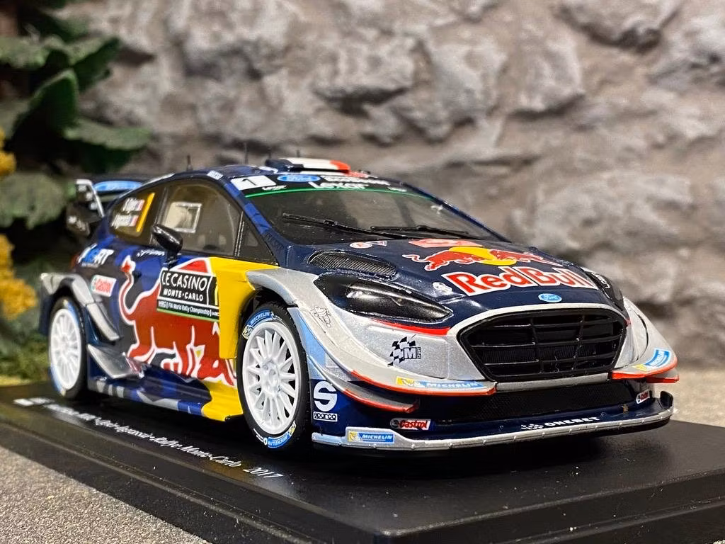 Skala 1/24 2017 Ford Fiesta WRC #1 Ogier/Ingrassia Rally Monte Carlo