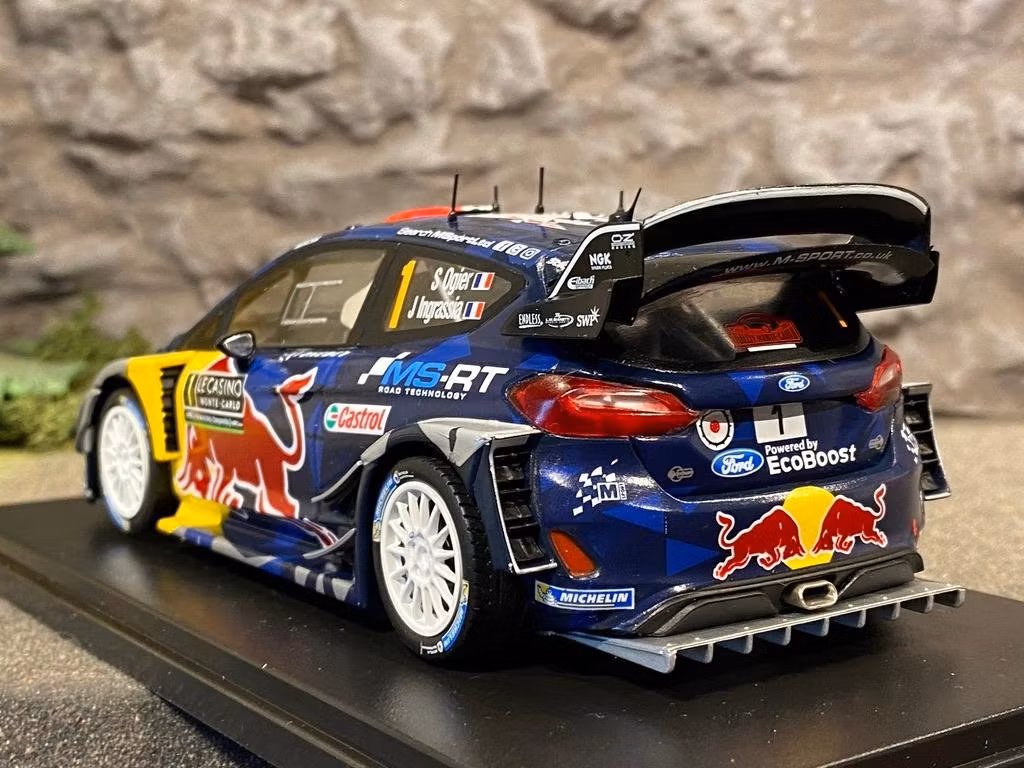 Skala 1/24 2017 Ford Fiesta WRC #1 Ogier/Ingrassia Rally Monte Carlo
