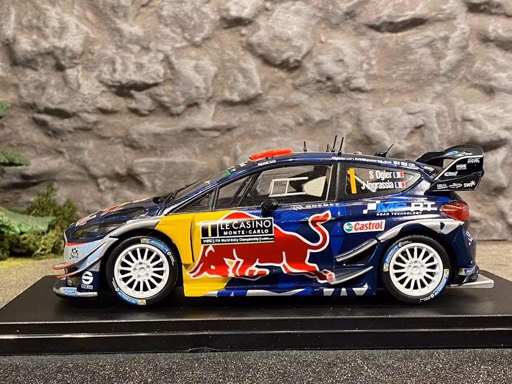 Skala 1/24 2017 Ford Fiesta WRC #1 Ogier/Ingrassia Rally Monte Carlo