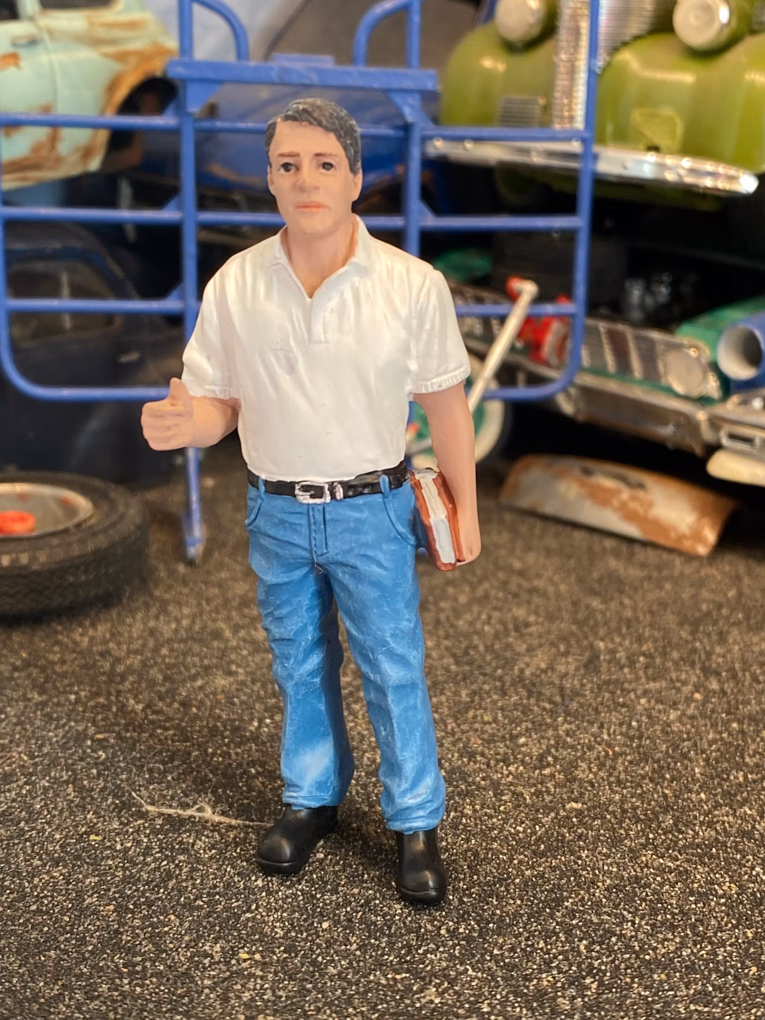 Skala 1/24 Chefen går igenom dagen...  - American Diorama