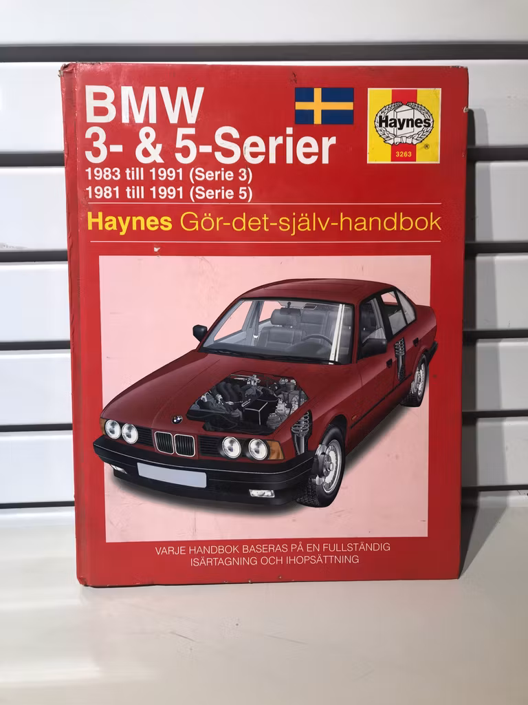 Haynes Reparationshandbok / Instruktionsbok BMW 3 & 5-serien 83-91 & 81-91 Sv