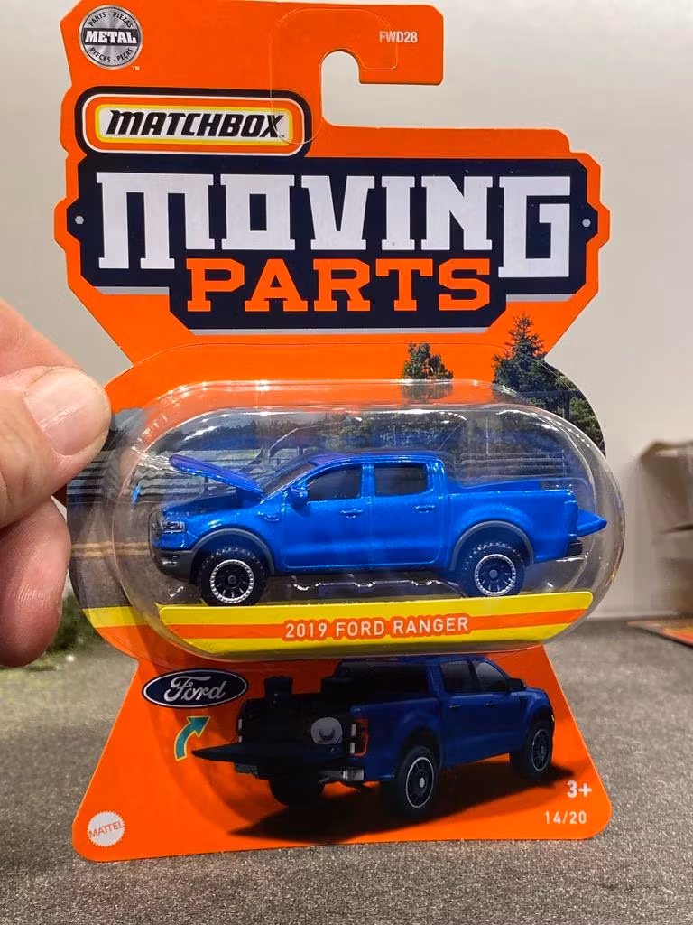 Skala 1/64 Matchbox "Moving Parts": Ford Ranger 2019'