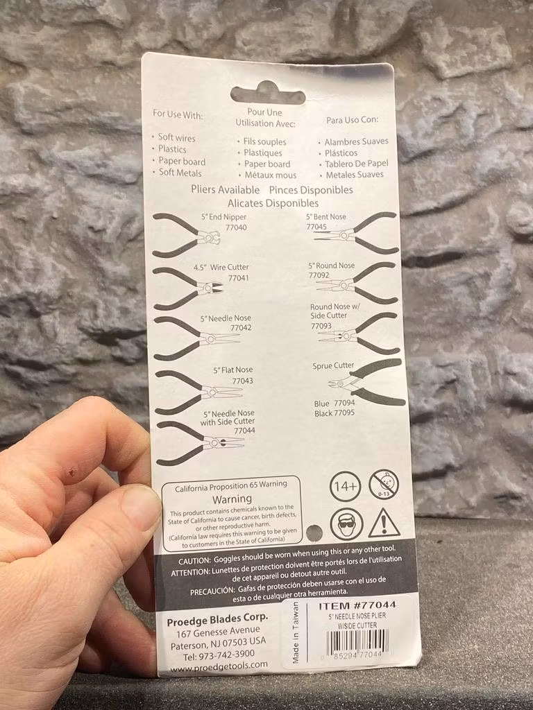 Liten nålspetstång 125 mm från Proedge