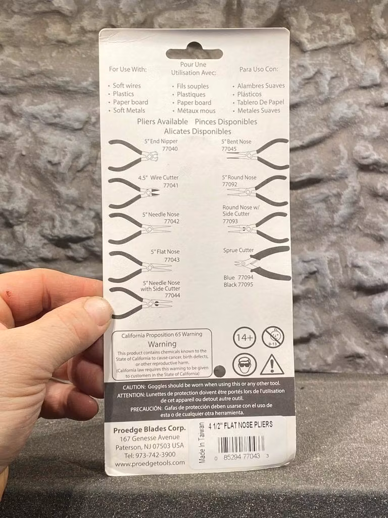 Liten platt-tång 130 mm från Proedge