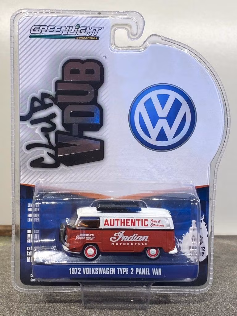 Skala 1/64 Volkswagen T2 Panel Van 72' "Indian " fr Greenlight