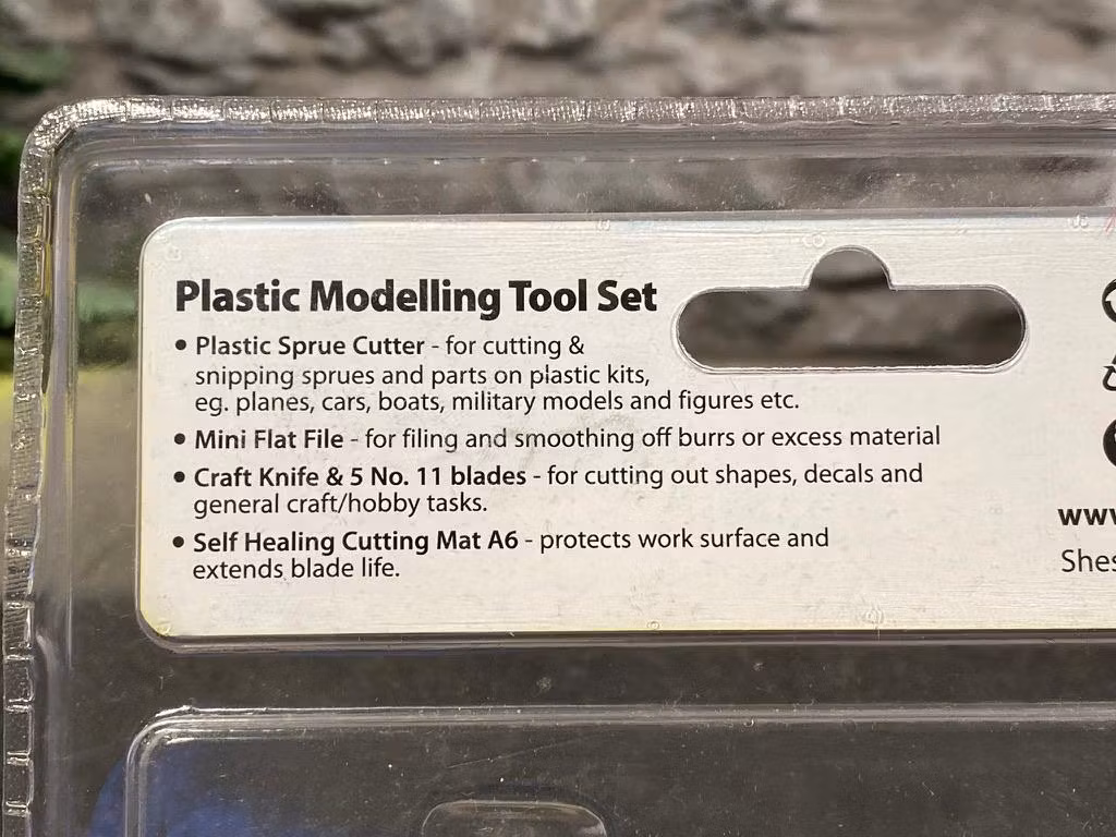 Plastmodellering verktygsset för byggmodeller/Plastic modelling tool set fr Modelcraft