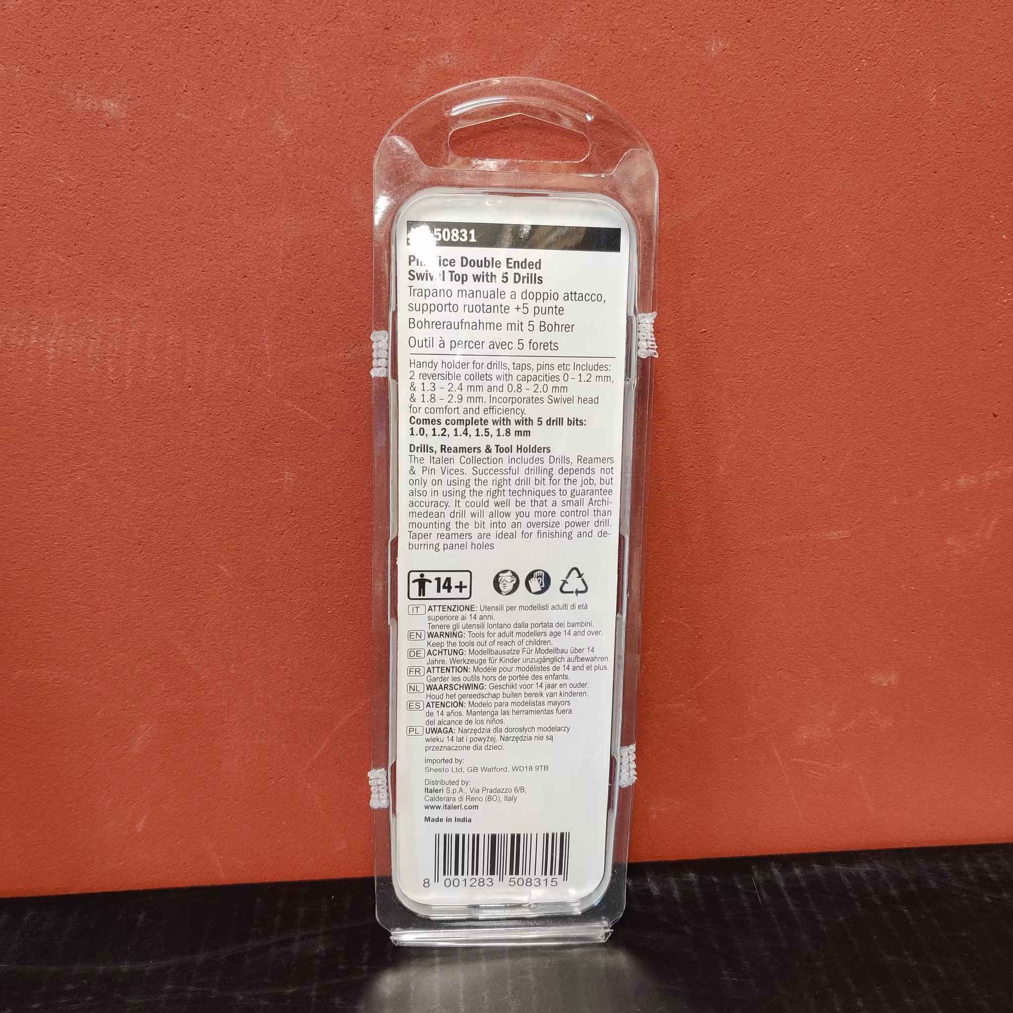 Svänghandtag med 5 borr för borrning för hand från Italeri