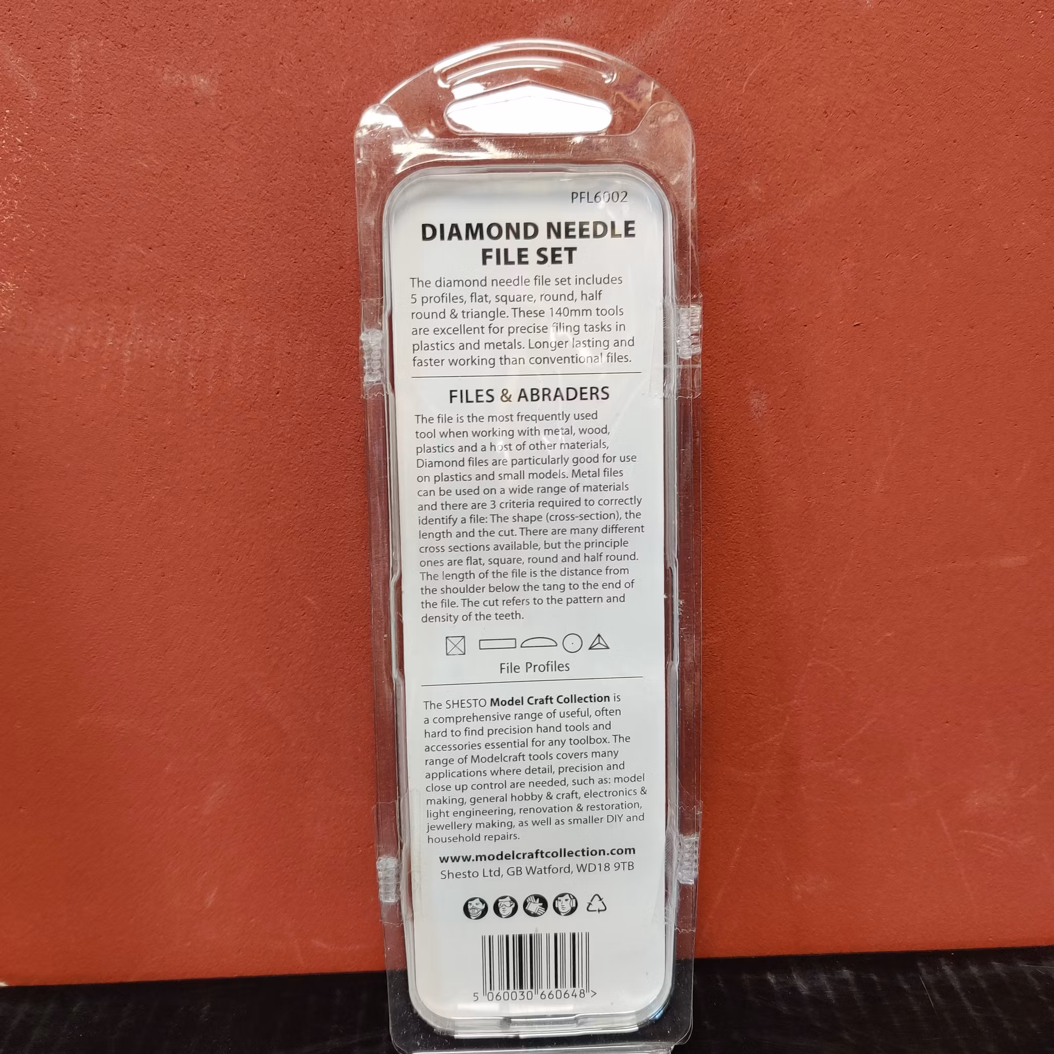 Diamant filset 5 stycken olika modeller/Diamond files 5pcs of different models fr ModelCraft