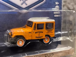 Skala 1/64 JEEP DJs 74' "Blue Collar" från Greenlight