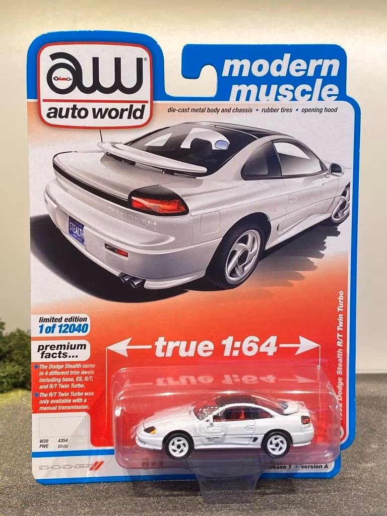 Skala 1/64 Dodge Stealth R/T Twin Turbo 92' fr AUTO WORLD Lim.Ed. Rel.1 Ver A