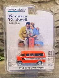 Skala 1/64 Ford Club Wagon 68', Airport Express Shuttle fr Greenlight