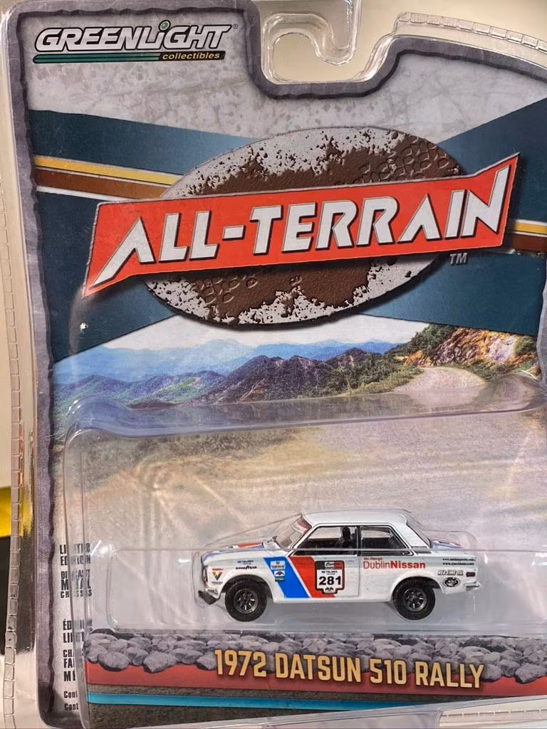 Skala 1/64 Datsun 510 Rally 72' "All-Terrain" från Greenlight