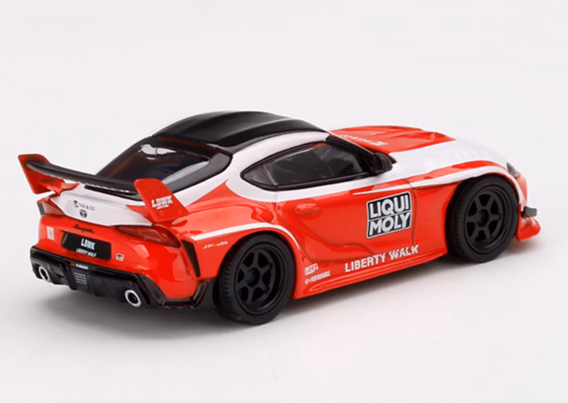 Skala 1/64 - LB★WORKS Toyota GR Supra Liqui Moly, från MINI GT
