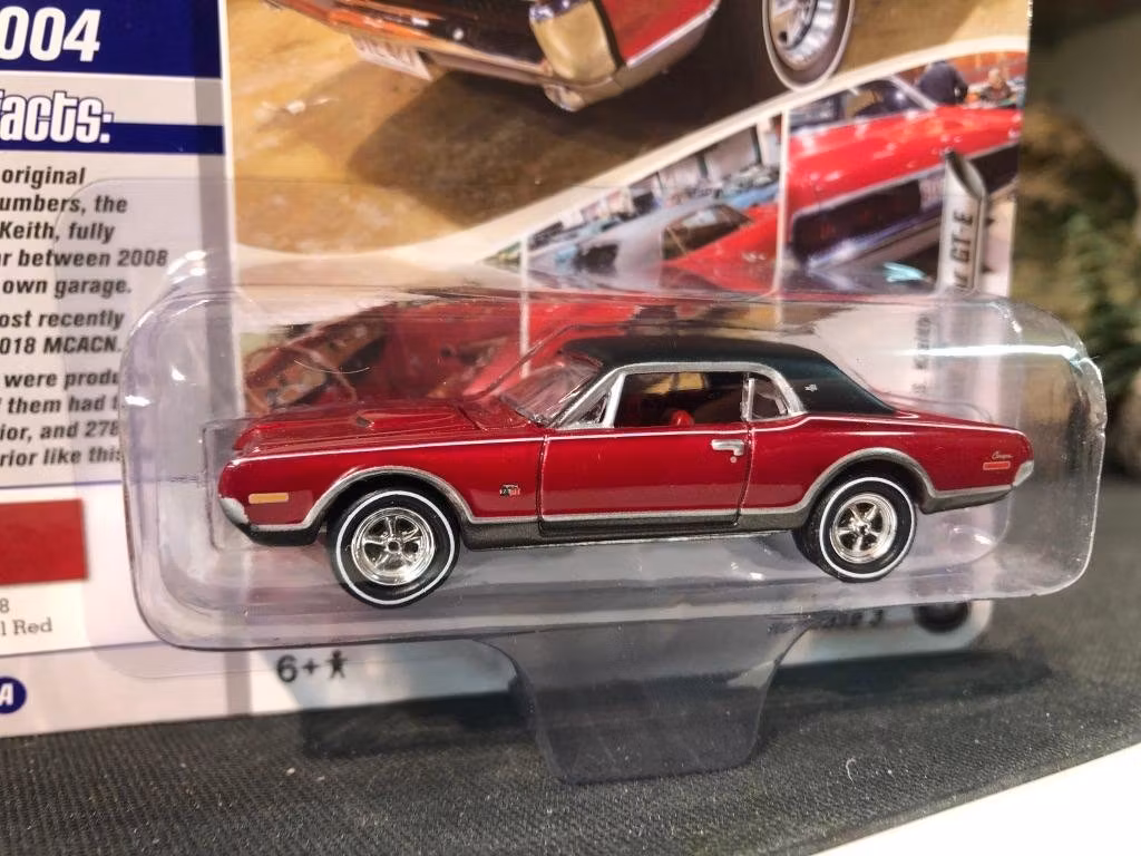 Skala 1/64 Mercury Cougar GT-E 68' "MCACN" Muscle Cars USA f Johnny Lightning