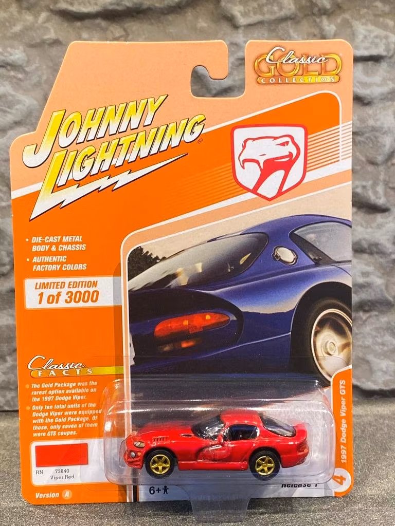 Skala 1/64 Dodge Viper GTS 97' fr Johnny Lightning